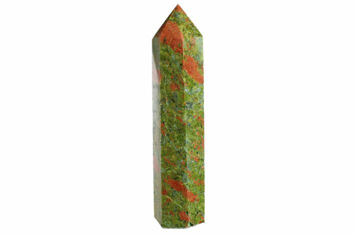 Tall, Polished Unakite Obelisk - South Africa #151907